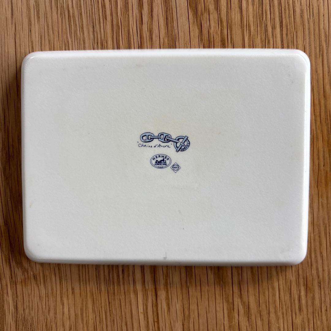 HERMES シェーヌダンクルスクエアプレート　箱あり