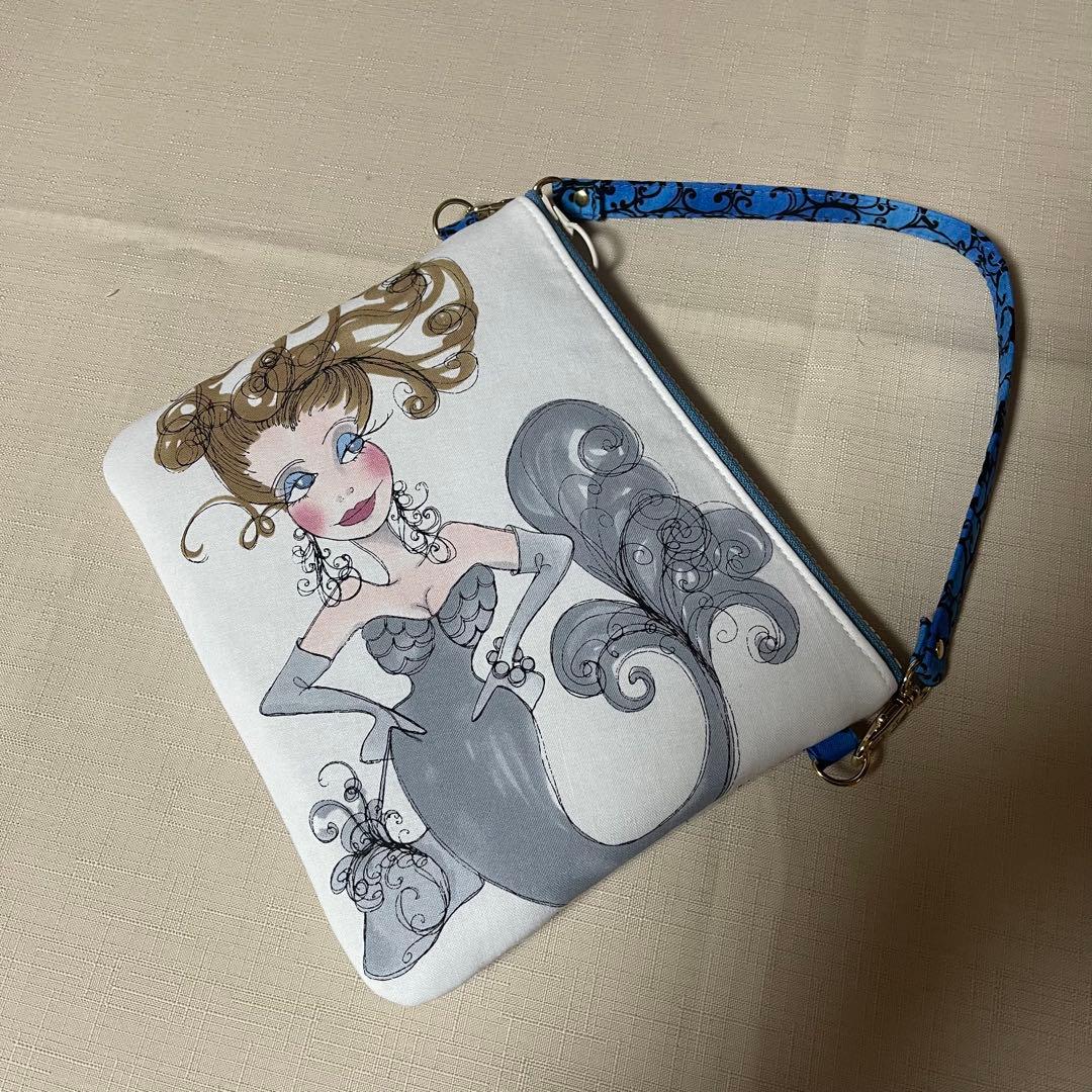 ♡20㎝ファスナーポーチ♡ハンドメイド　ロラライハリス