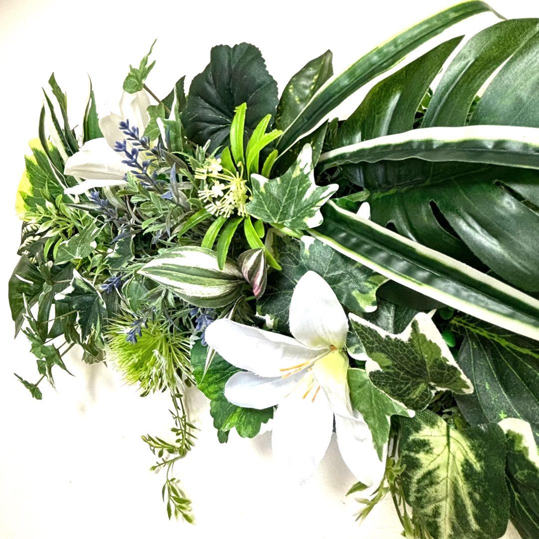 光触媒加工フェイクグリーン　ウォールグリーン♡お花と共に第二弾　2輪のリリー♡