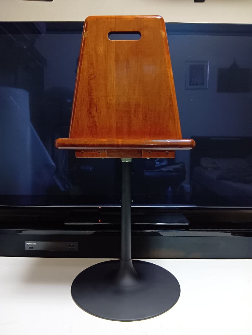 1970's　ミッドセンチュリーモダン　回転式　アイアン　フレーム　ウッドチェア