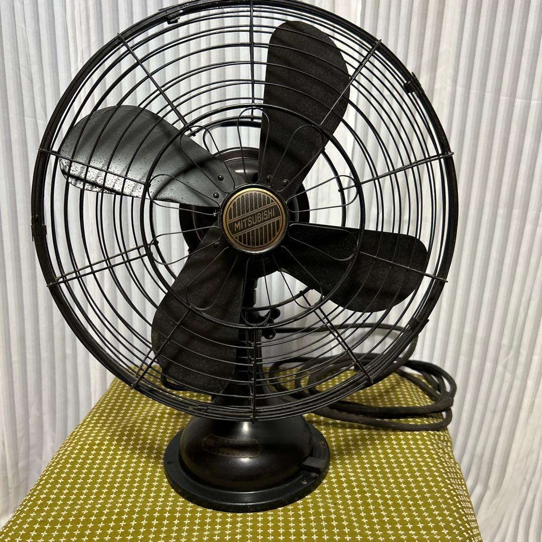 三菱レトロ　扇風機　４枚羽