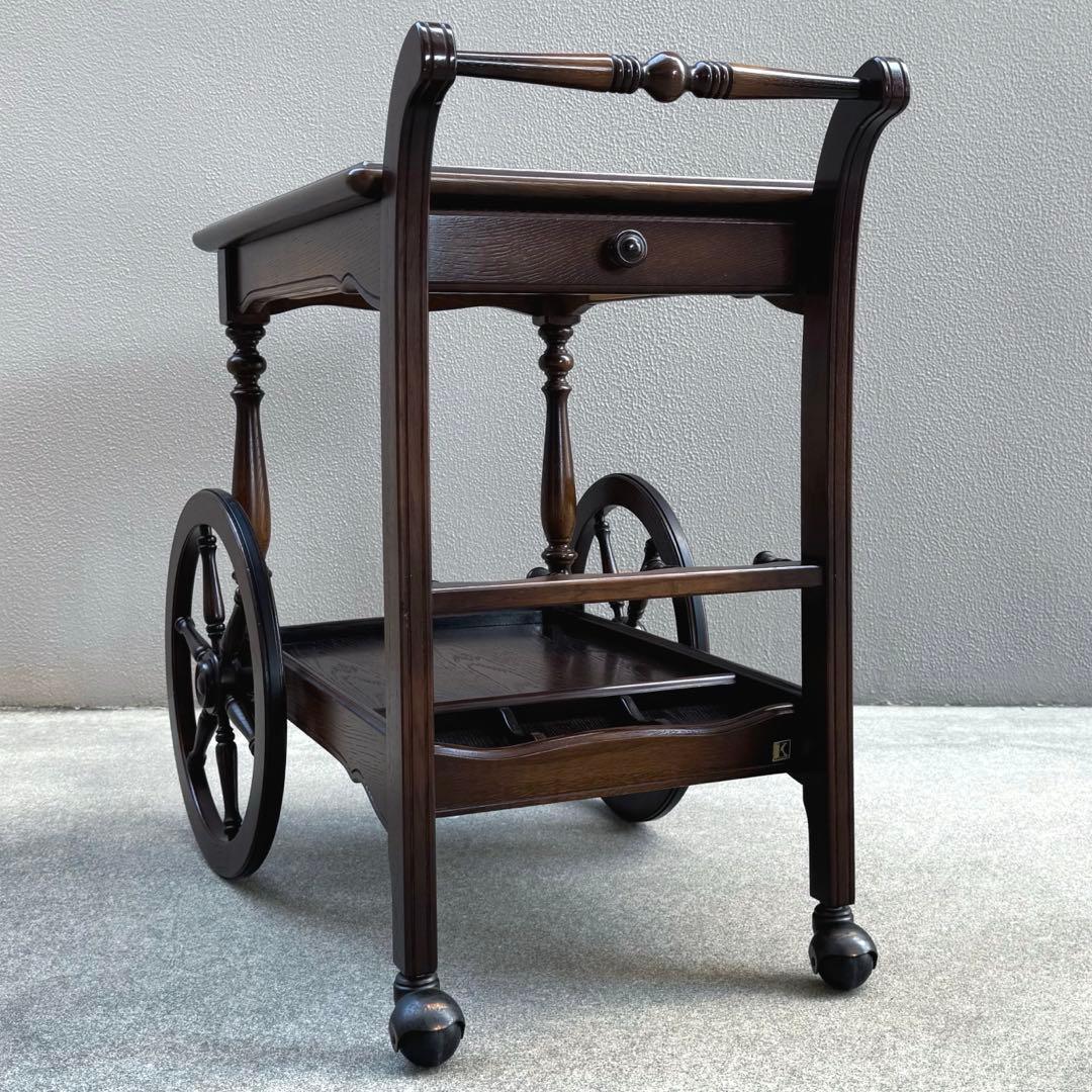 希少✴︎飛騨産業 キツツキ キッチンワゴン 車輪 リビング ダイニング 木製 高級