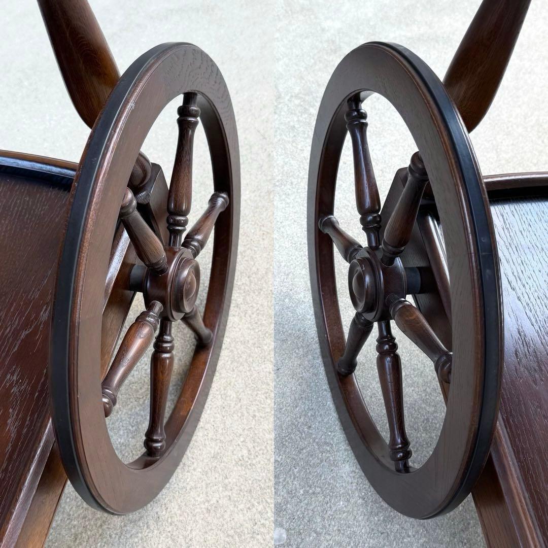 希少✴︎飛騨産業 キツツキ キッチンワゴン 車輪 リビング ダイニング 木製 高級