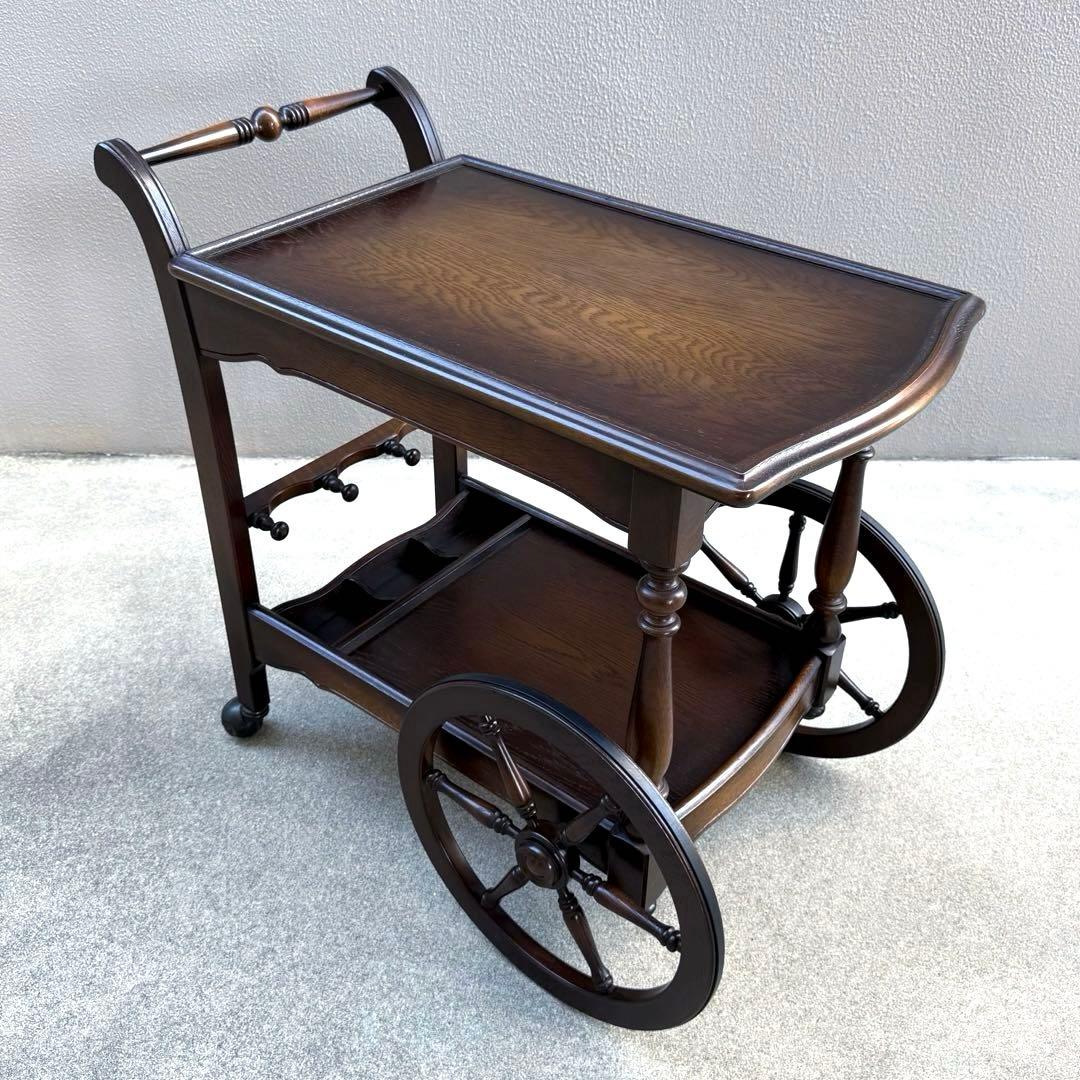 希少✴︎飛騨産業 キツツキ キッチンワゴン 車輪 リビング ダイニング 木製 高級