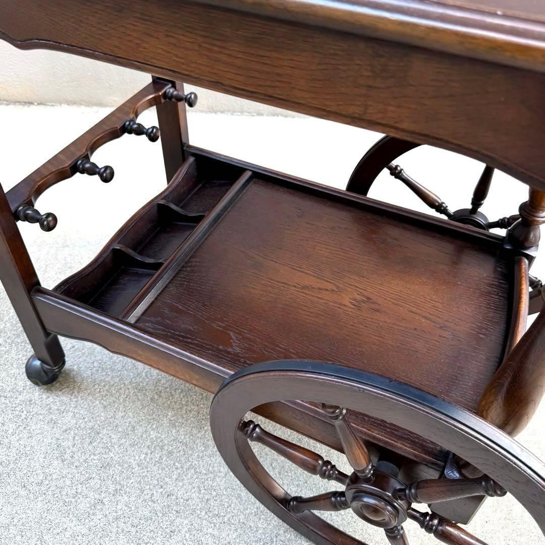 希少✴︎飛騨産業 キツツキ キッチンワゴン 車輪 リビング ダイニング 木製 高級