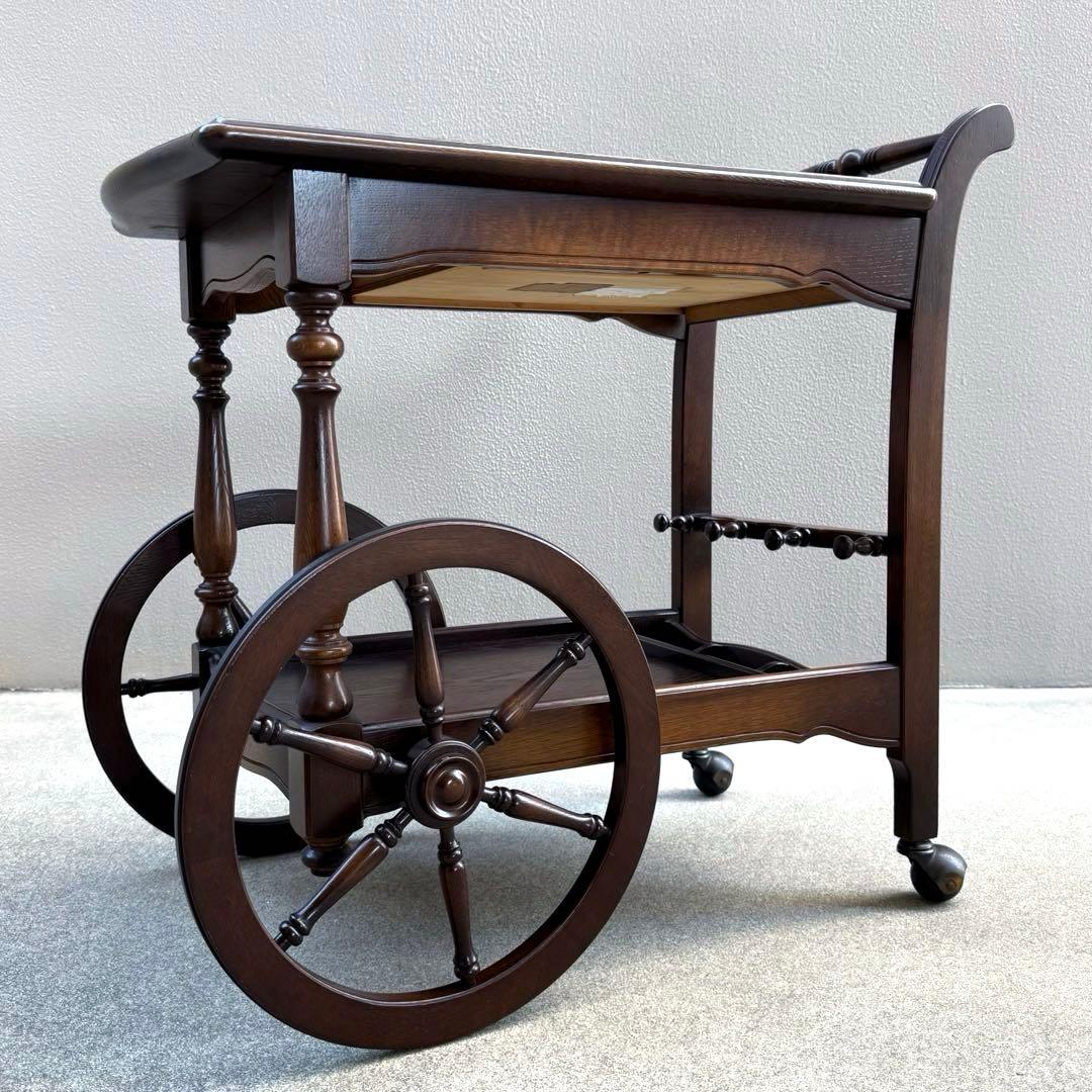 希少✴︎飛騨産業 キツツキ キッチンワゴン 車輪 リビング ダイニング 木製 高級