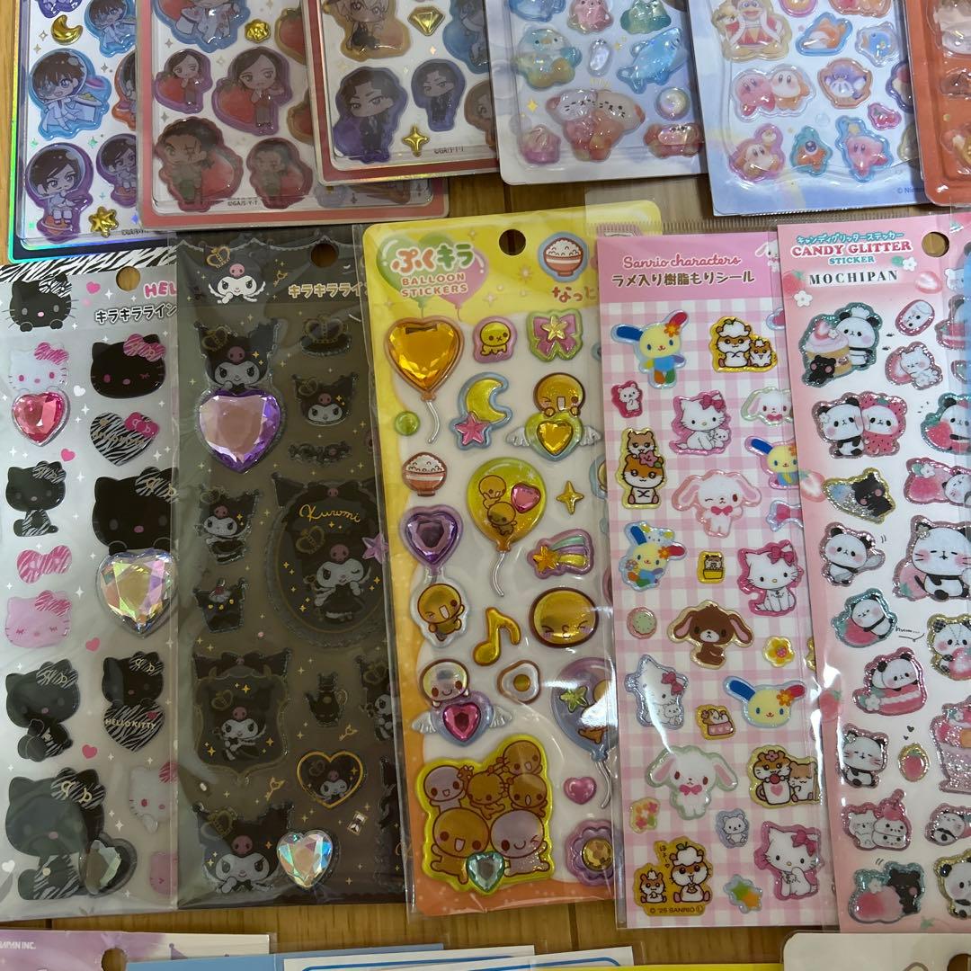 ディズニー サンリオ ちいかわ スヌーピー ボンボンドロップシール80点 正規品