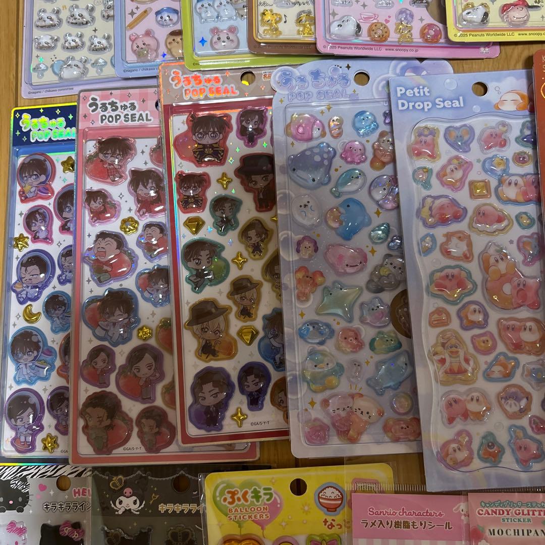 ディズニー サンリオ ちいかわ スヌーピー ボンボンドロップシール80点 正規品