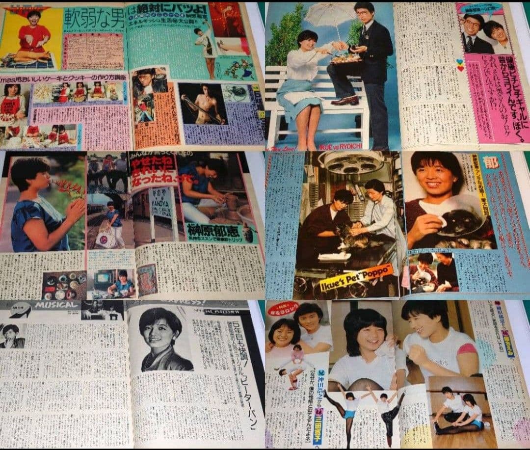 榊原郁恵　1977年〜1985年 大量　切り抜き　ファイル　2冊　116P
