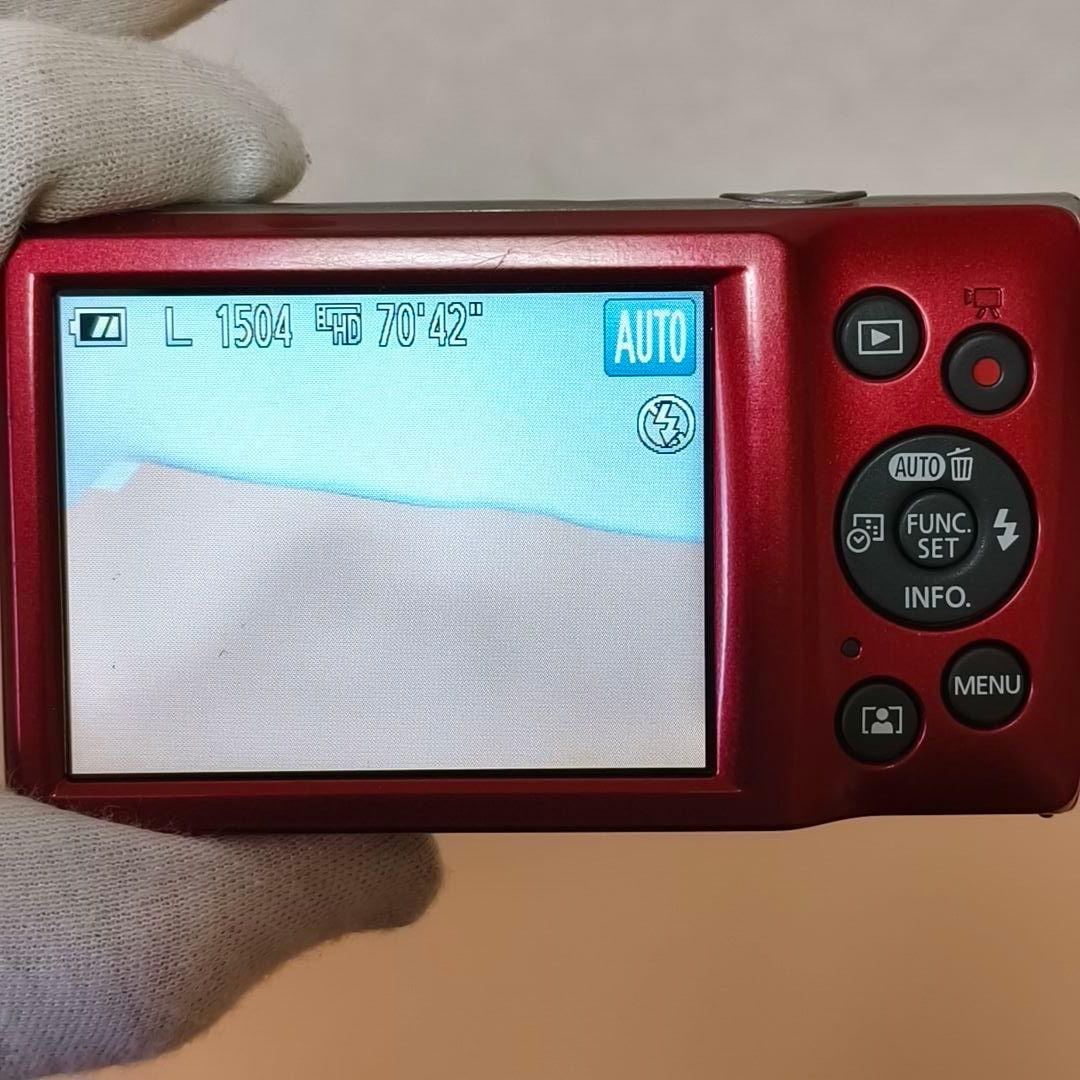 【美品・動作良好】Canon IXY 200 レッド コンデジ