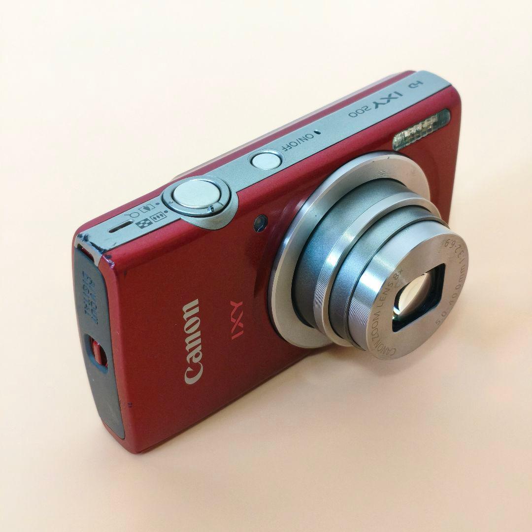 【美品・動作良好】Canon IXY 200 レッド コンデジ