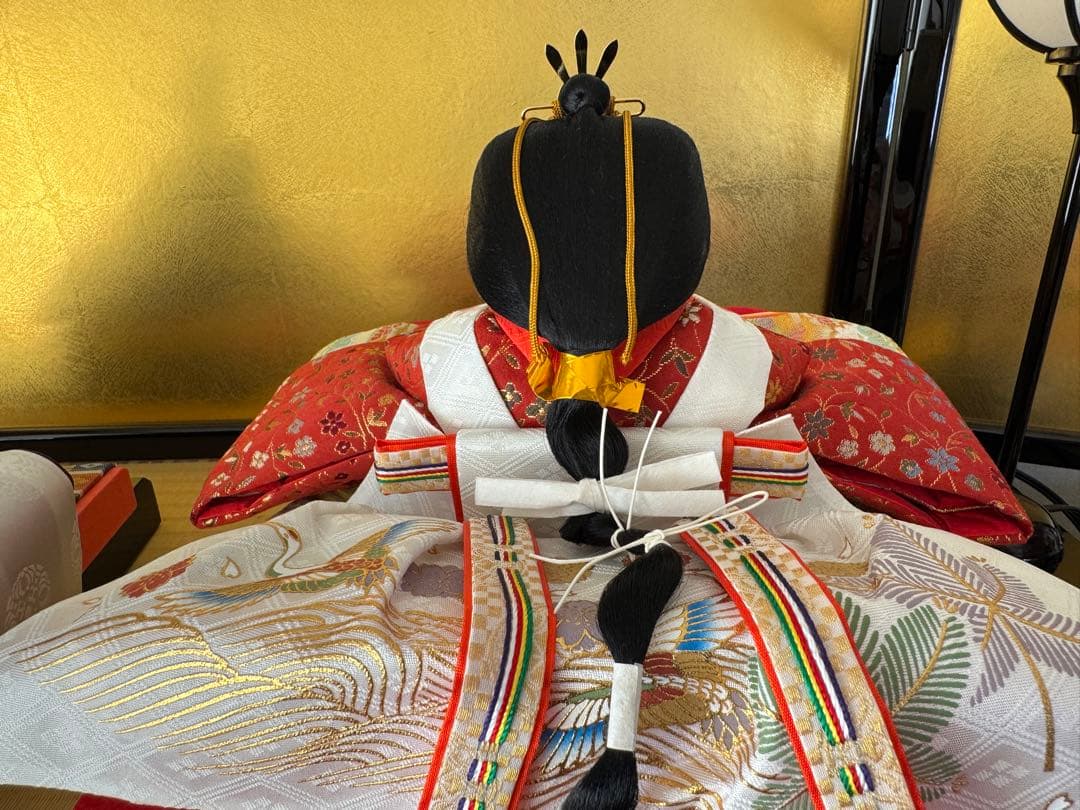 美品 雛人形 伝統的 衣裳着 親王飾り 高島屋特選 玉翠作