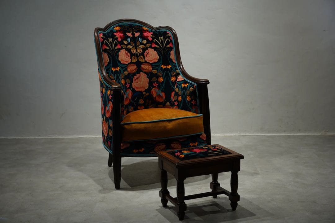 アールデコ様式　ソファ　フランス　アンティーク　1人掛椅子　チェア