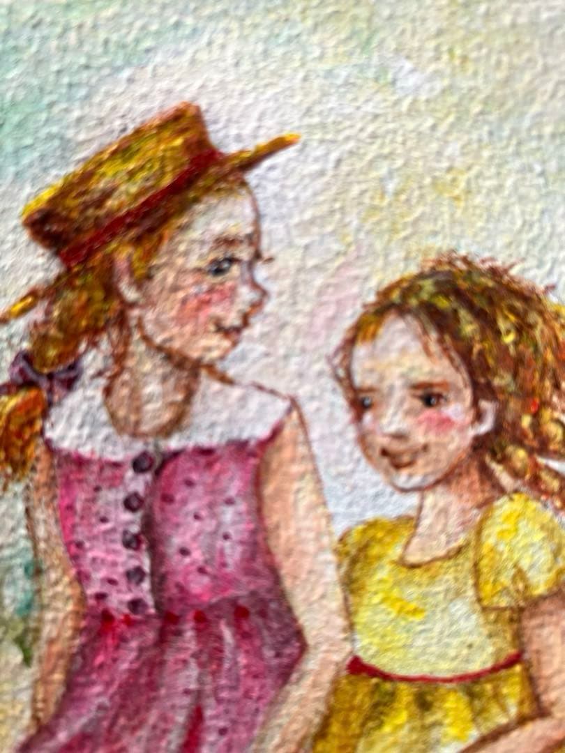 トールペイント作品　輝く季節　34cm額