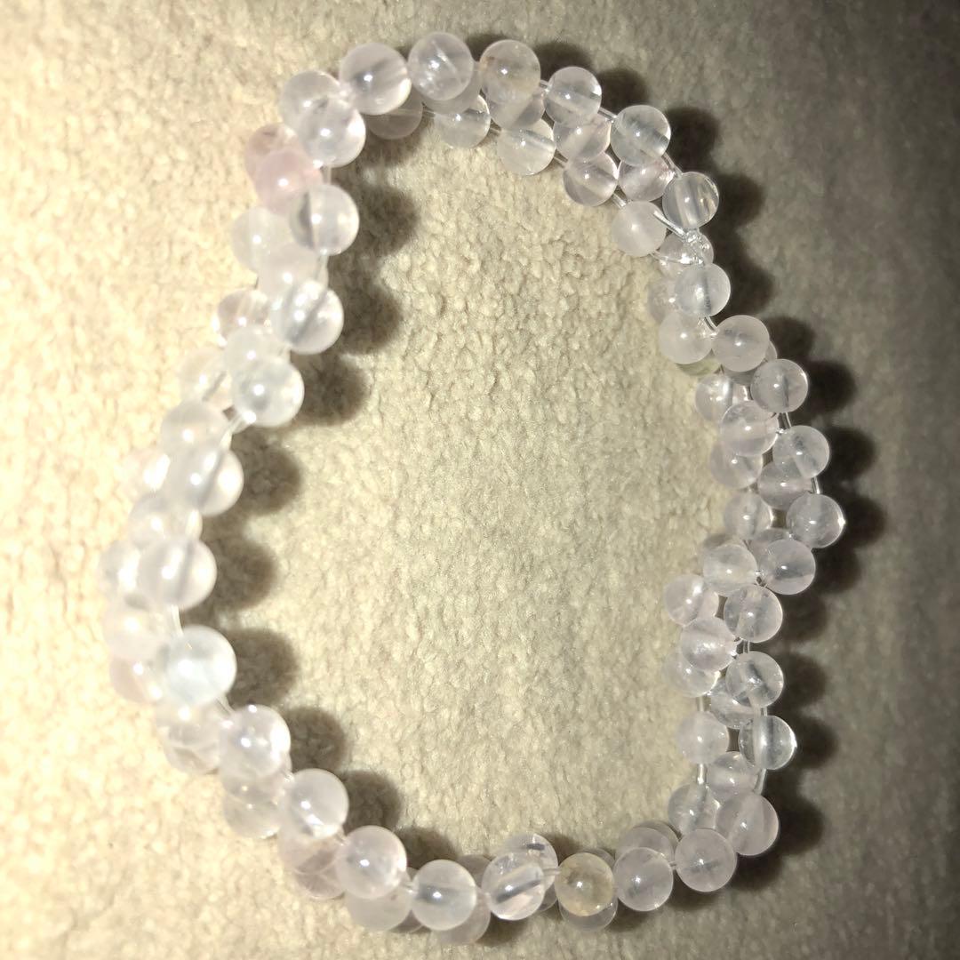 マダガスカルローズクォーツブレスレット