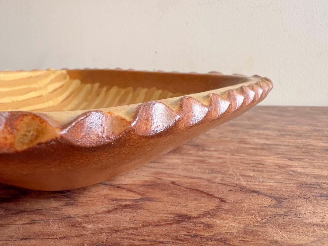 os樣値下げ依頼対応　湯町窯　スリップウェア角皿　デッドストック　未使用品