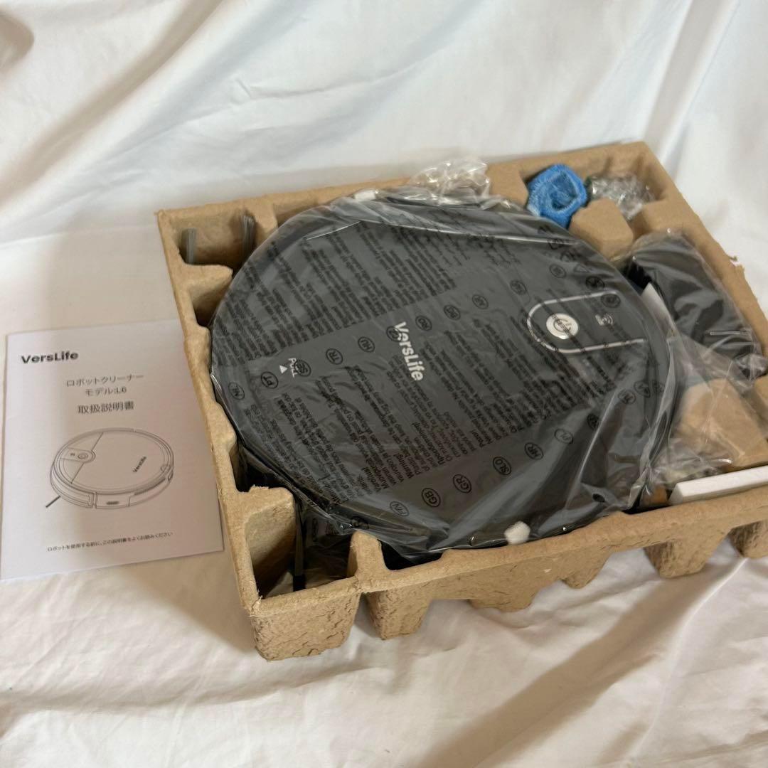 大特価！新品　VersLife ロボット掃除機 ブラック 2-in-1 水拭き