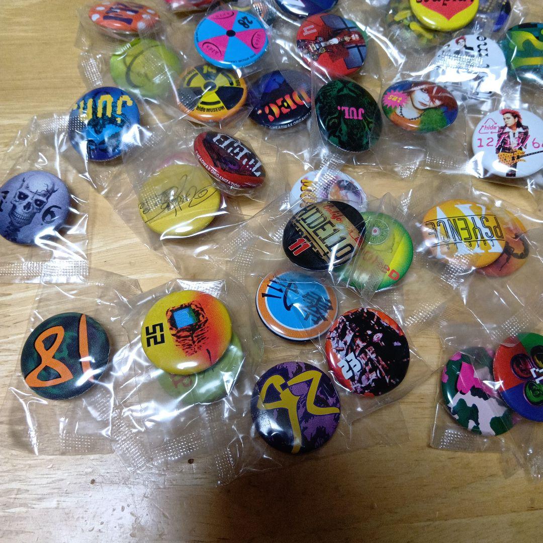 hide　缶バッジセット 　キーホルダー4個