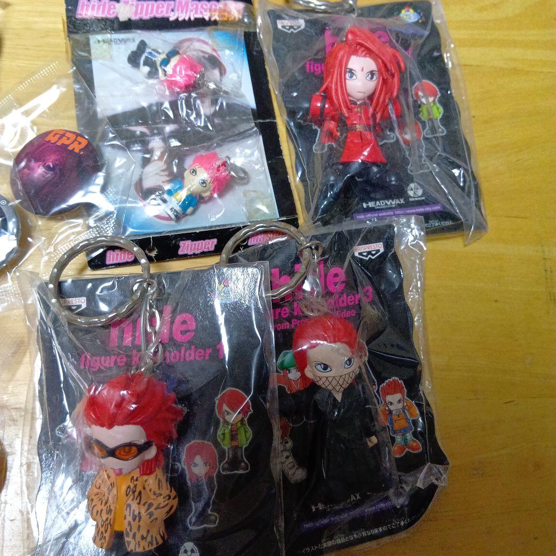 hide　缶バッジセット 　キーホルダー4個