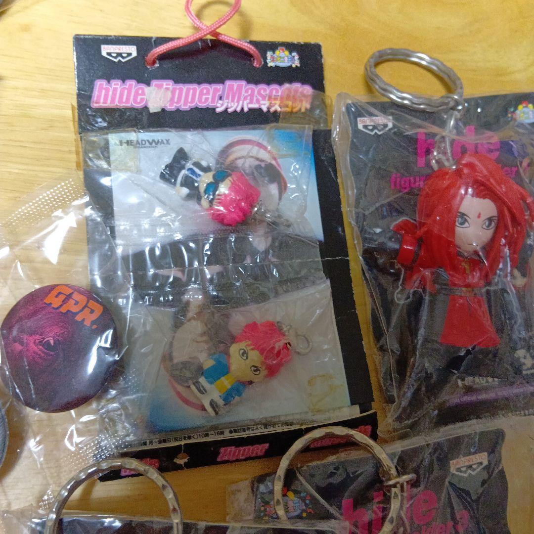 hide　缶バッジセット 　キーホルダー4個