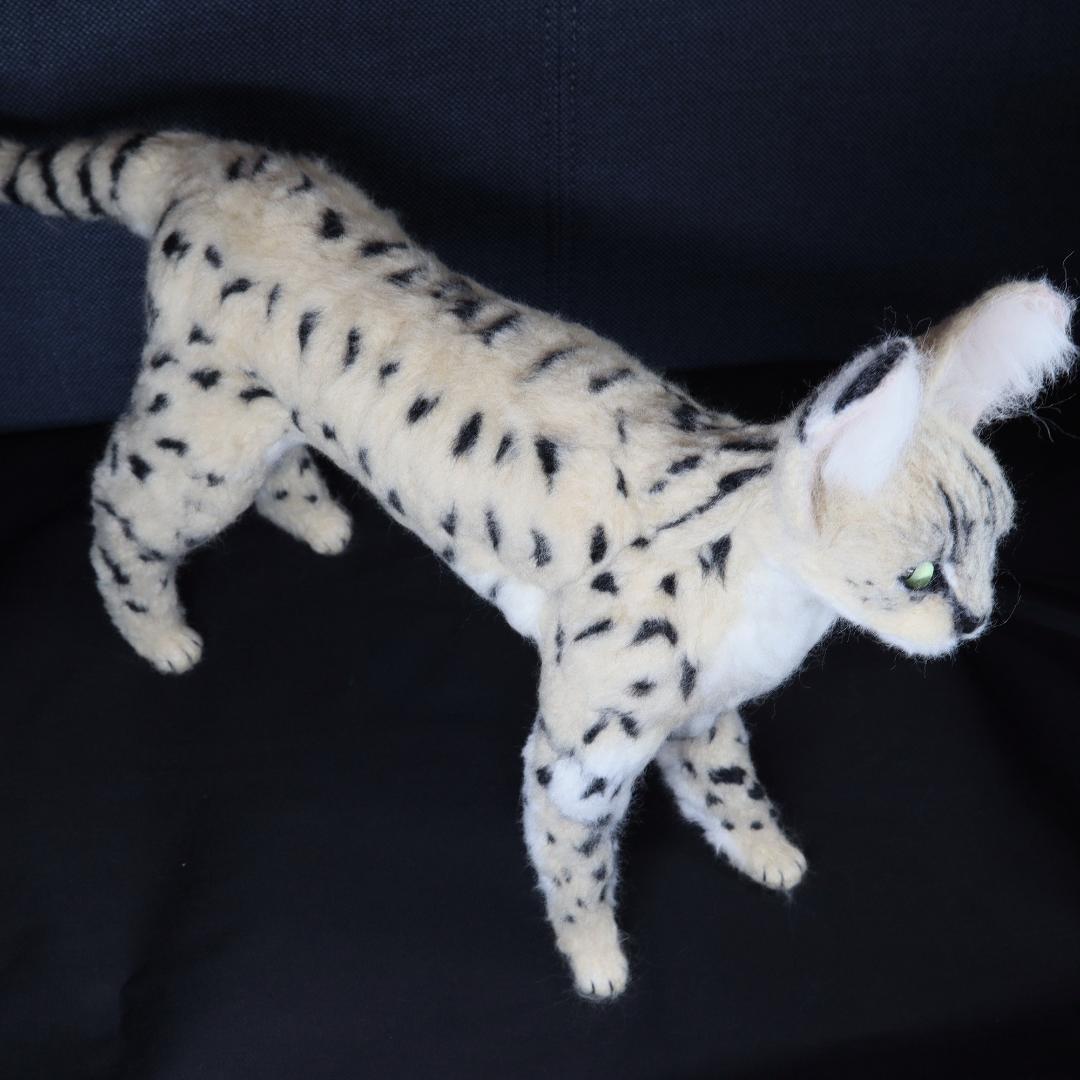 羊毛フェルト　ロミ様確認用　サーバルキャット　猫　オーダー　ハンドメイド