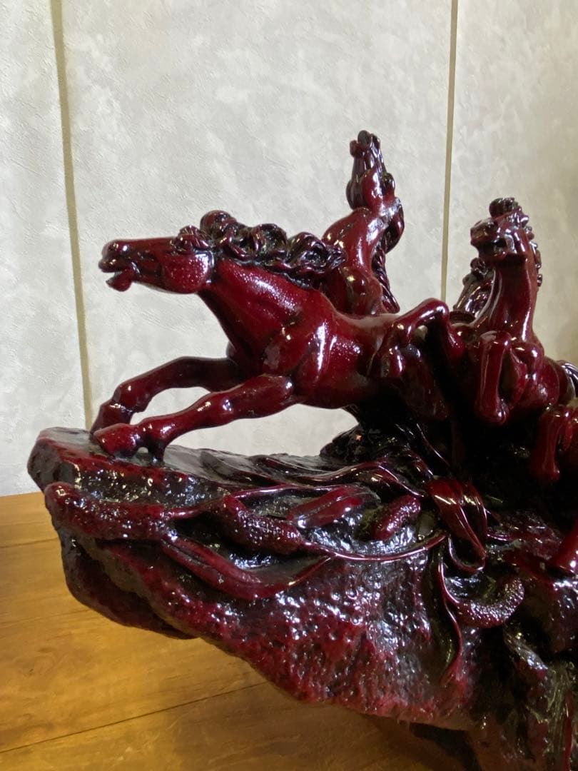 九頭馬　置物　馬置物　縁起物