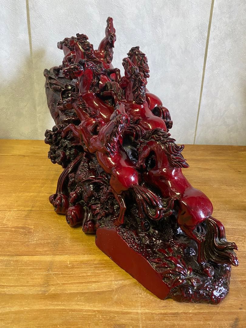 九頭馬　置物　馬置物　縁起物