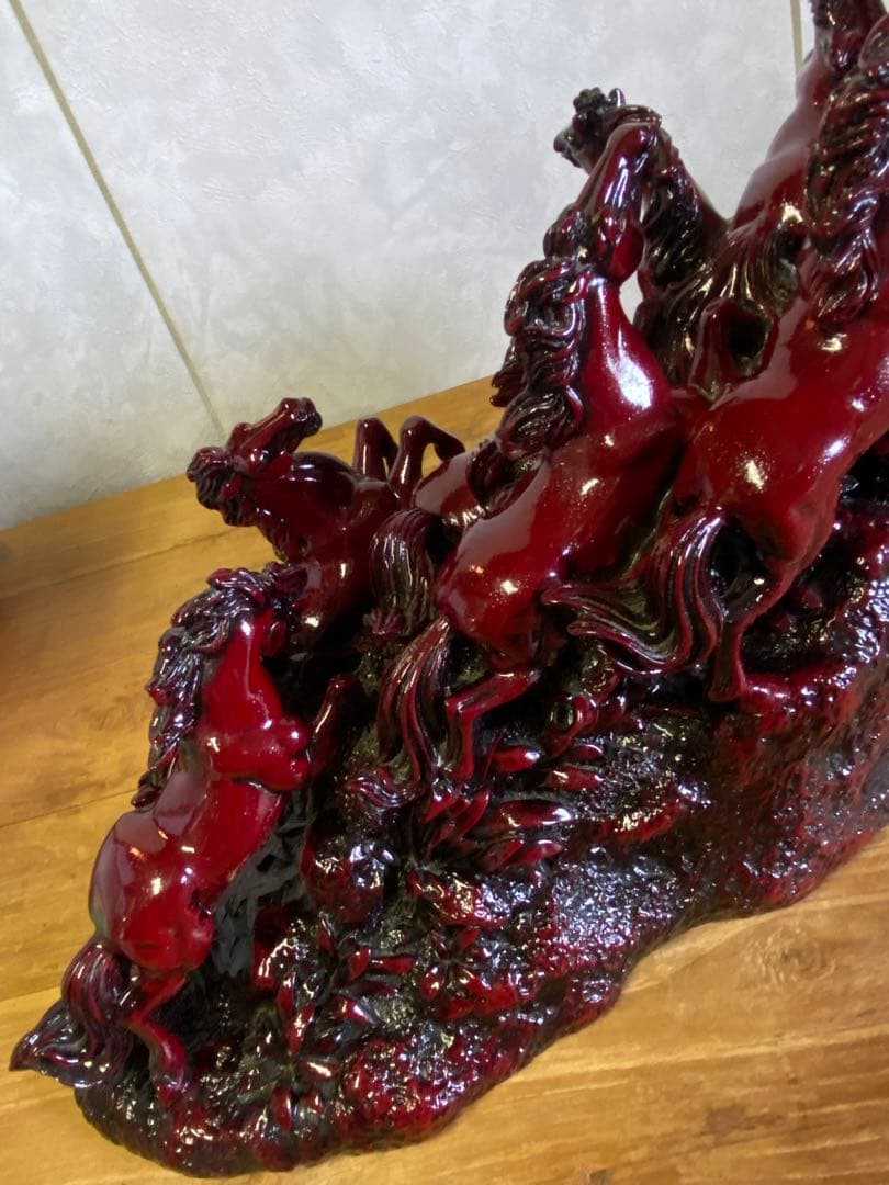 九頭馬　置物　馬置物　縁起物