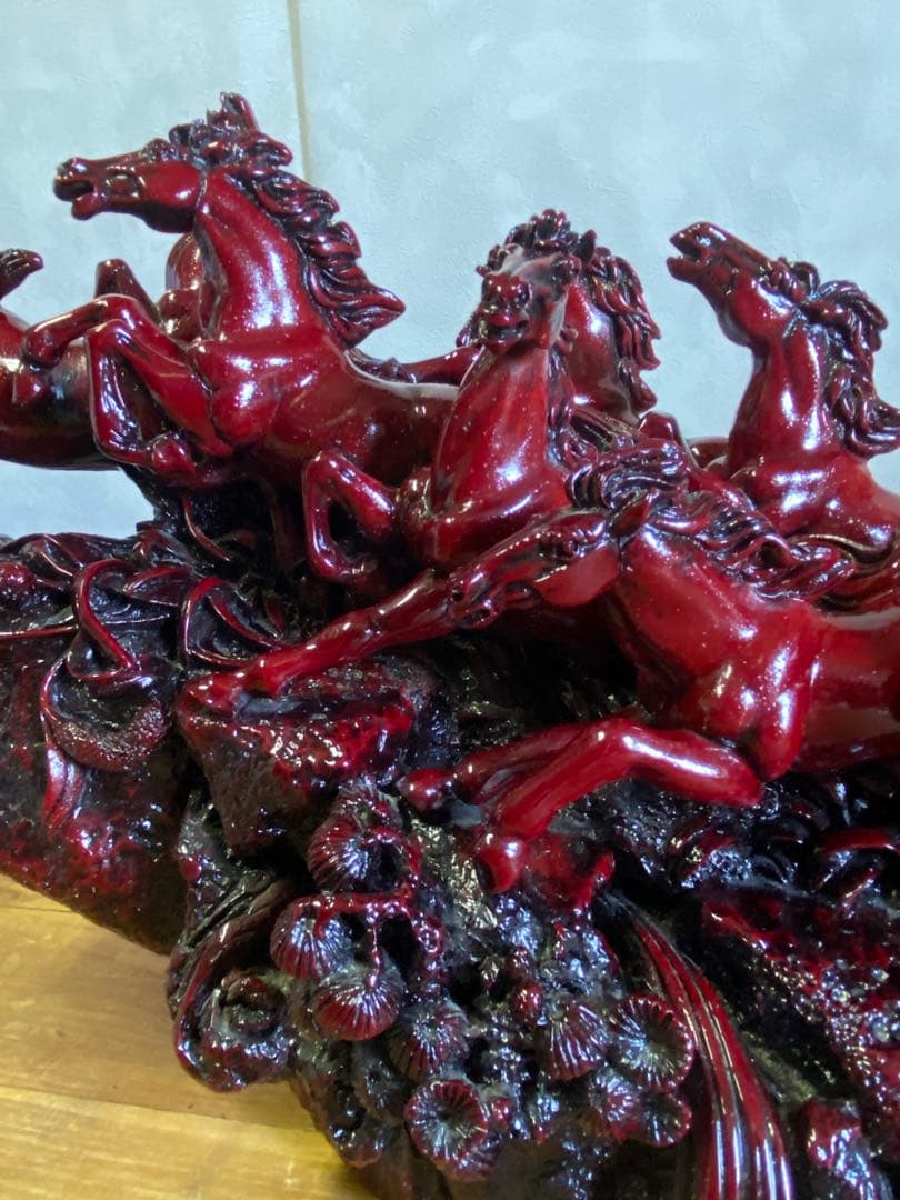 九頭馬　置物　馬置物　縁起物