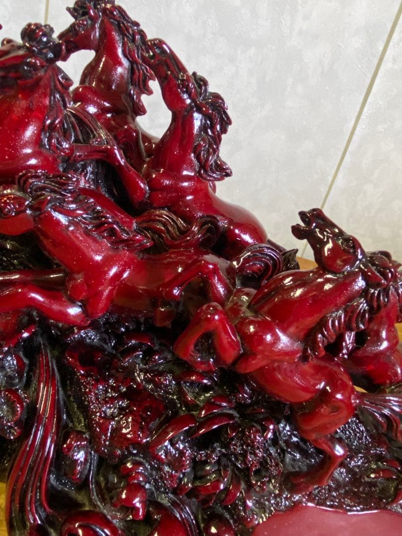 九頭馬　置物　馬置物　縁起物