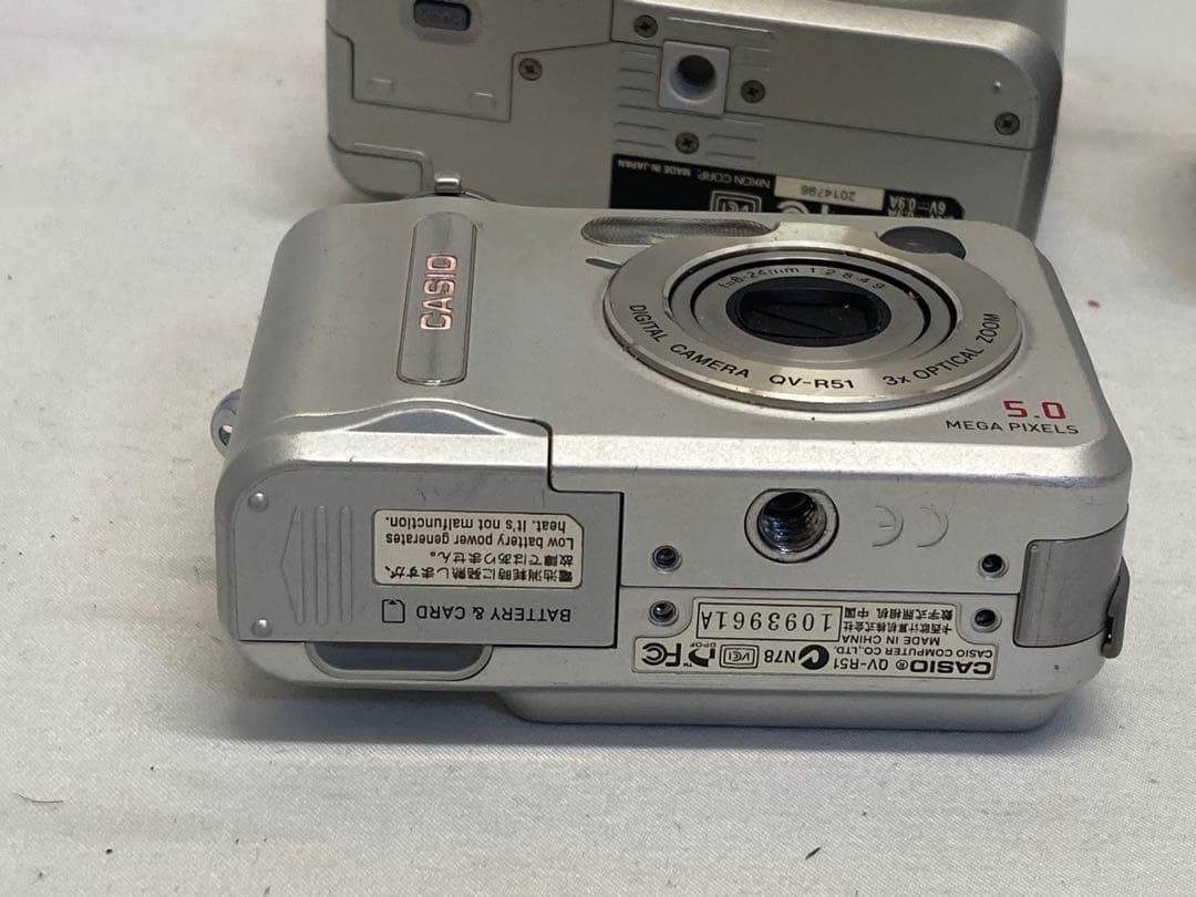 0719 コンパクトデジタルカメラまとめ売り　CANON CASIO Nikon