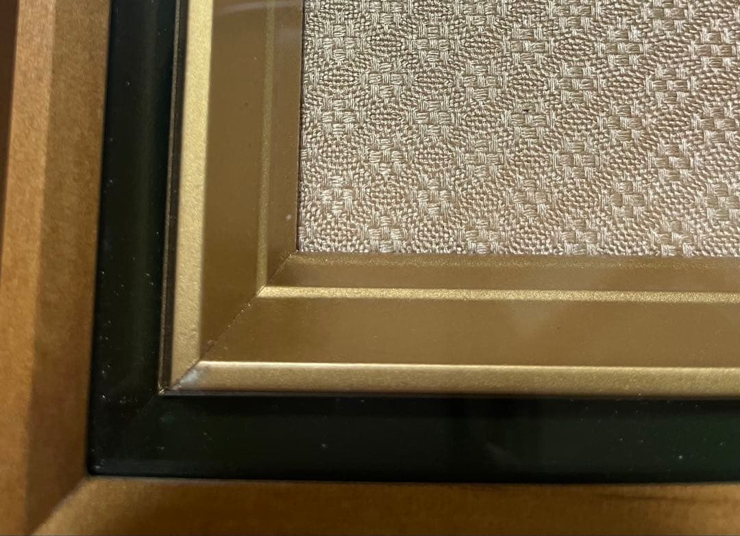 【貴金属画　純銀製】嘉山造　「桜富士」