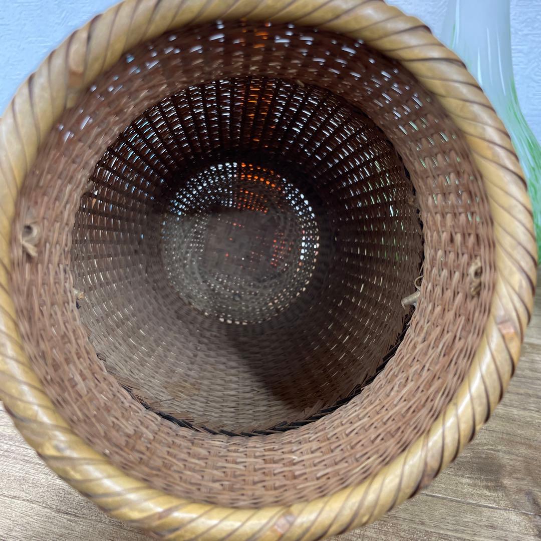 竹清作　竹細工　フラワーベース