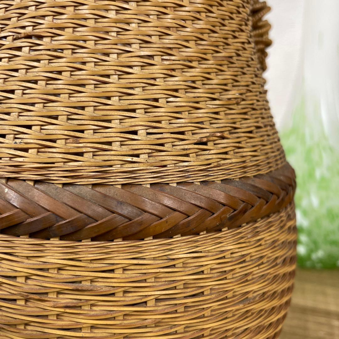 竹清作　竹細工　フラワーベース