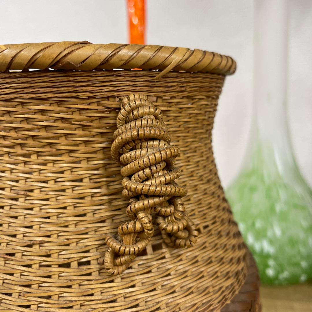 竹清作　竹細工　フラワーベース