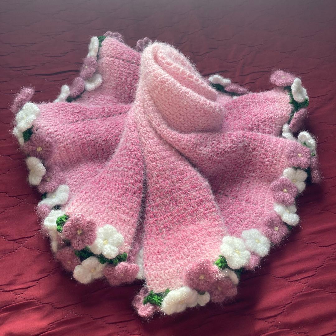 花束ブランケット♡ぷっくりお花♡土日500円OFF