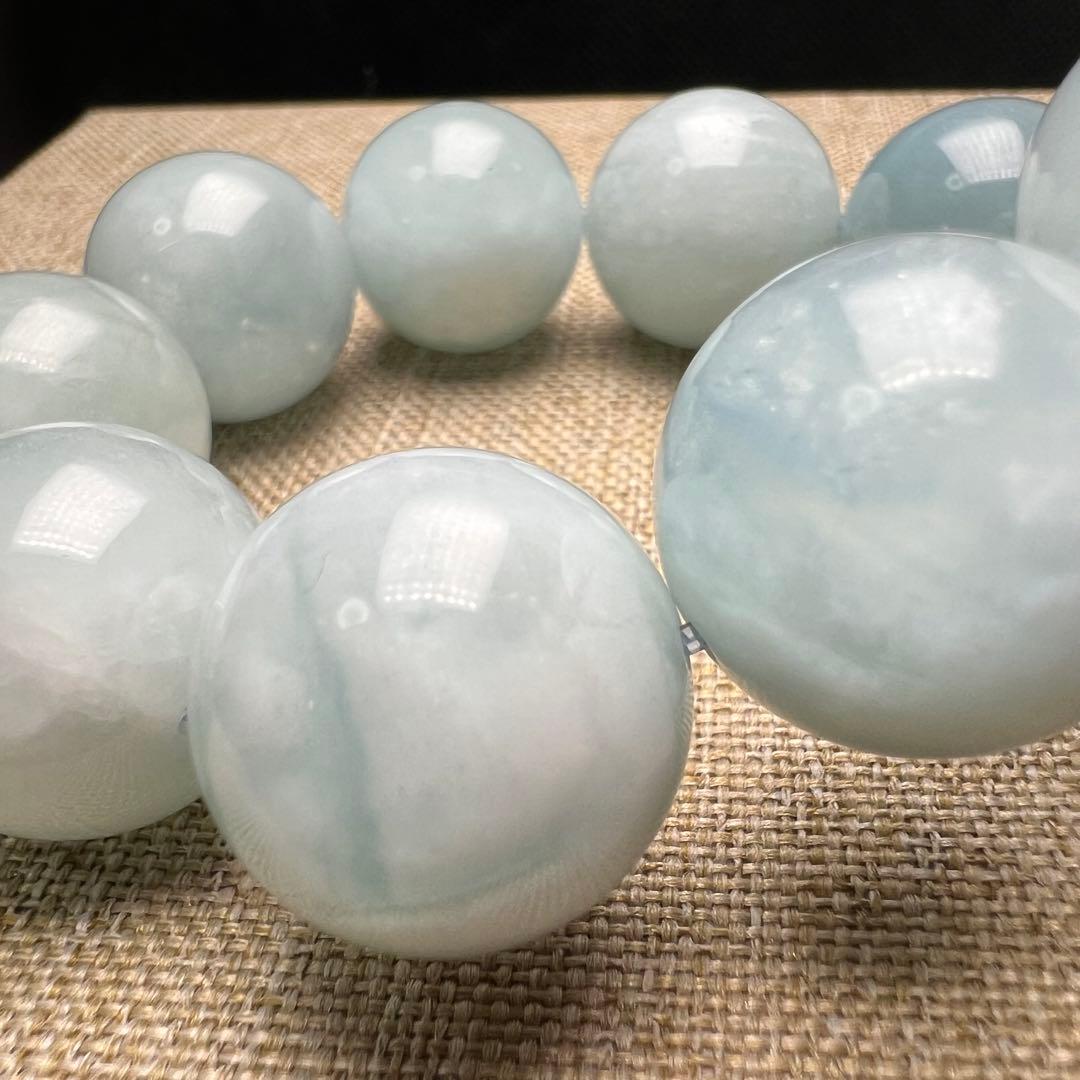 【84023】大玉 アクアマリン 16.7mm ブレスレット シーラーあり