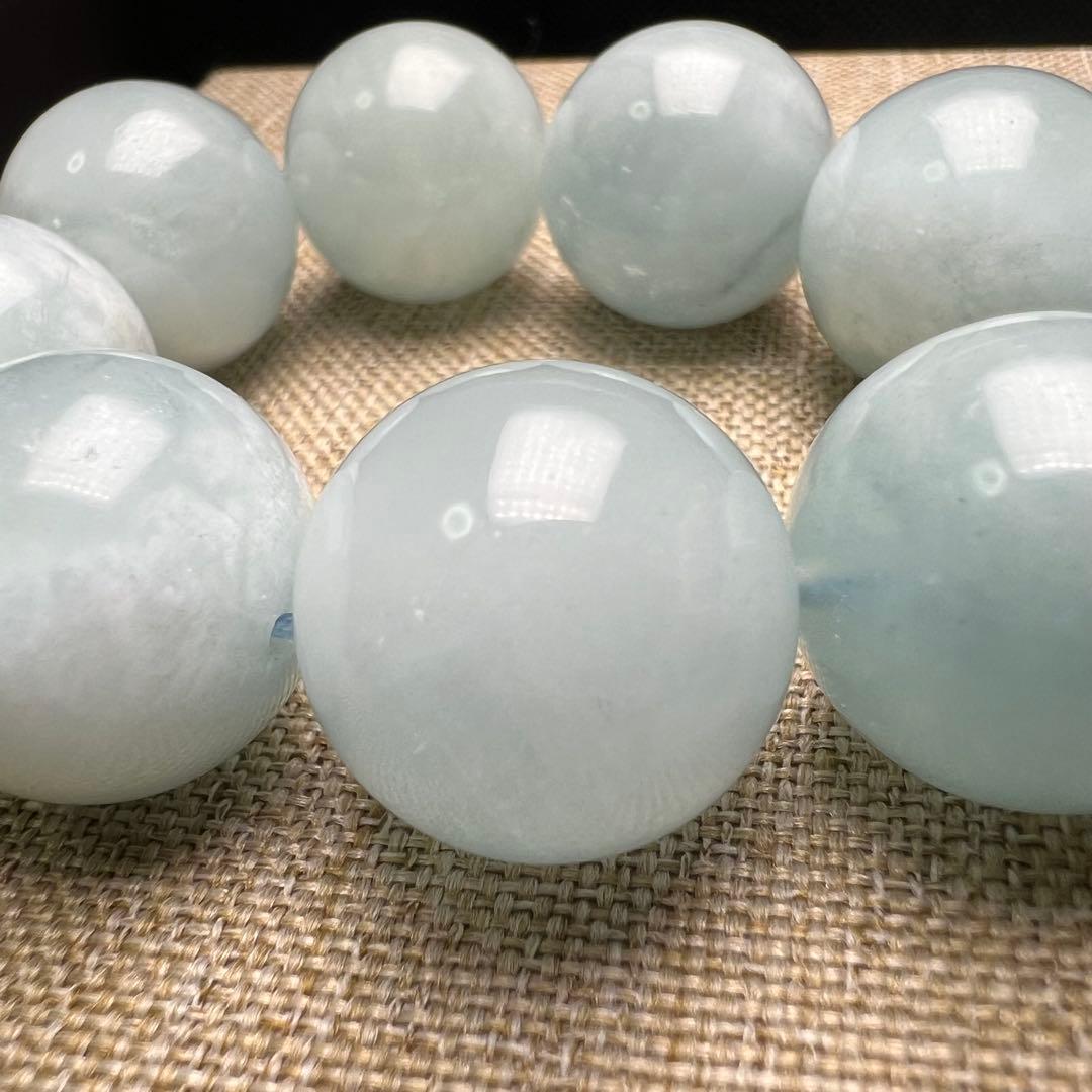 【84023】大玉 アクアマリン 16.7mm ブレスレット シーラーあり