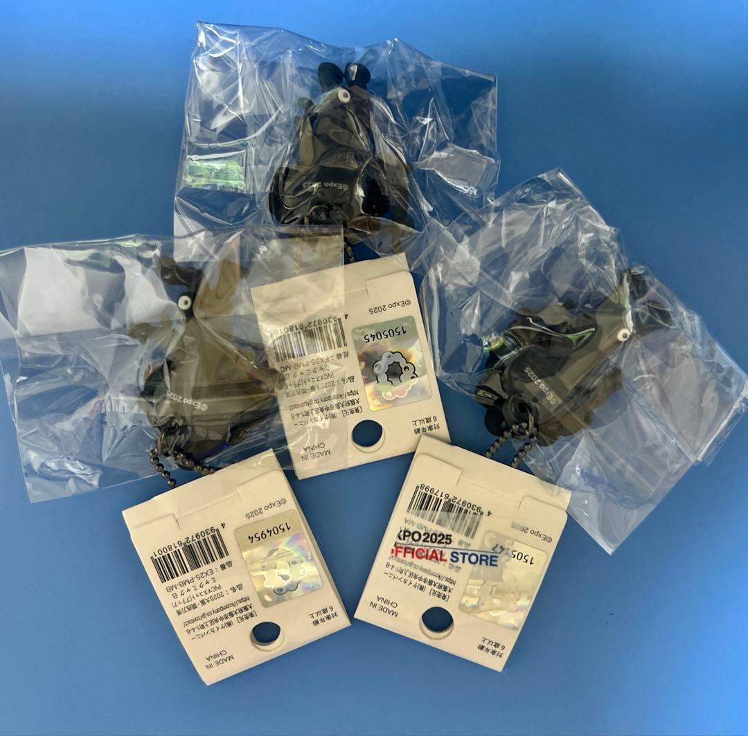 黒ミャクミャク PVCマスコット A B C セット　黒ミャク