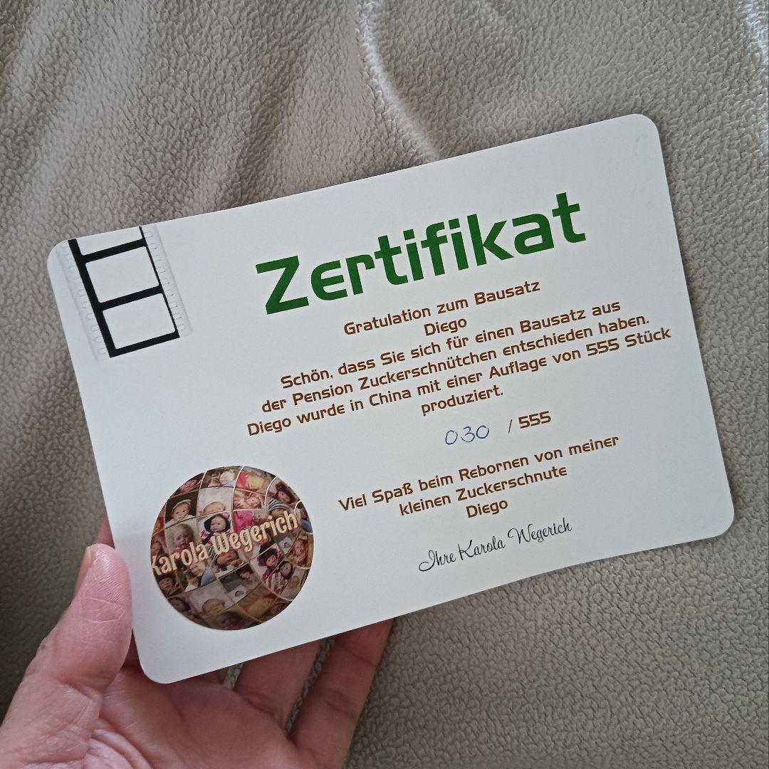 専用リボーンドール（Diego）新生児サイズ