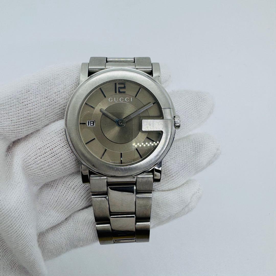 ✨GUCCI✨グッチ✨クォーツ✨デイト✨シルバー文字盤✨101J✨腕時計✨
