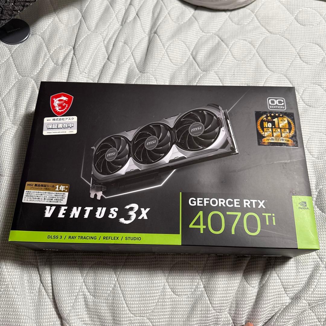 MSI RTX 4070Ti VENTUS 3xグラフィックボード