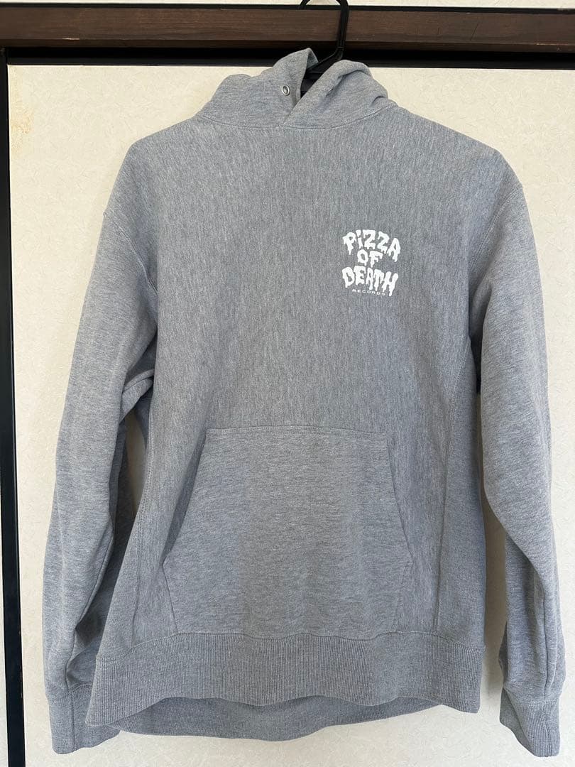 PIZZA OF DEATH RECORDS パーカー M グレー バンド 古着