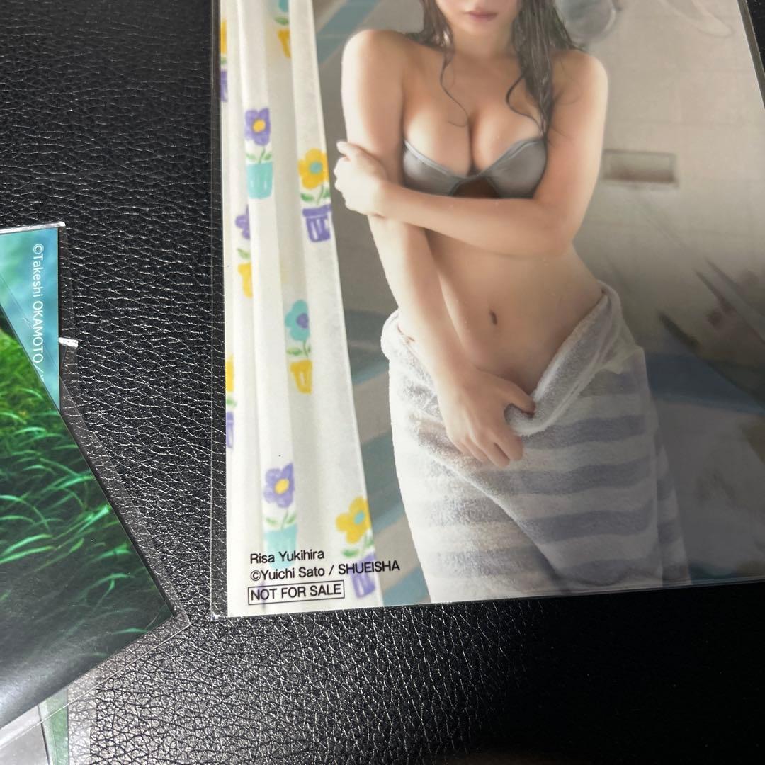 雪平莉左 プレイボーイ オンラインサイン会 限定写真 2Lサイズ5枚セット