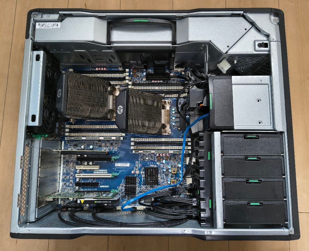 HP z840 メモリ 128GB nvmeSSD 1TB　XeonE5