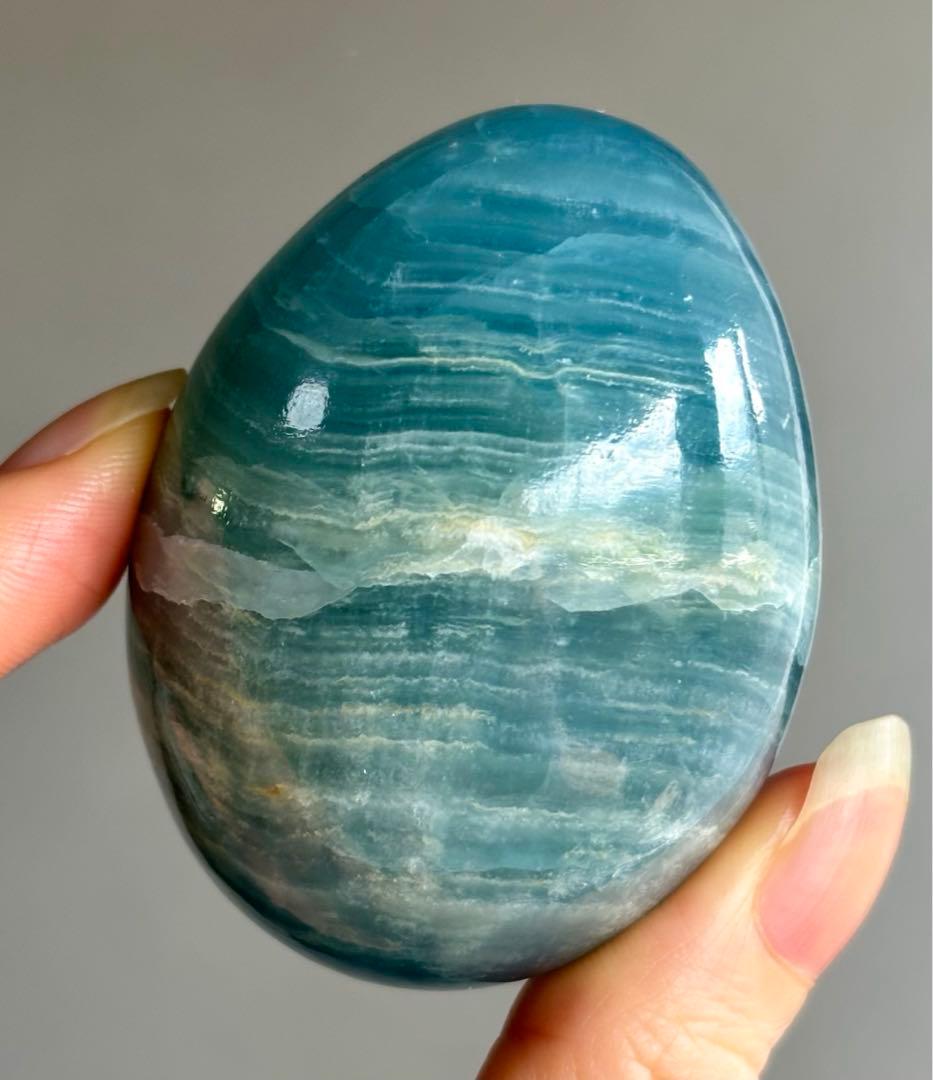 レア　高品質　ブルーオニキス　大きめ卵　egg レムリアンアクアティンカルサイト