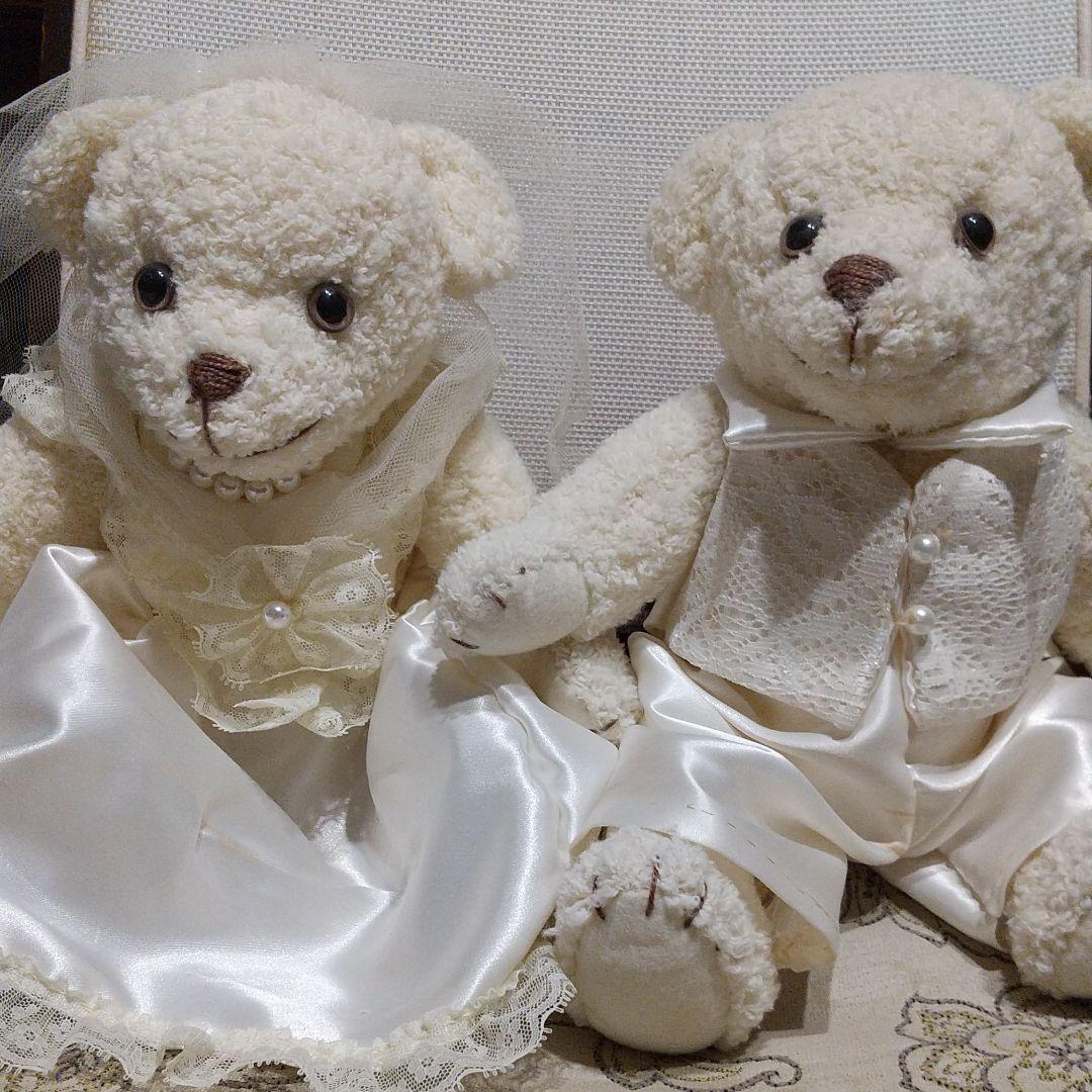 新品未使用のウェディングベア