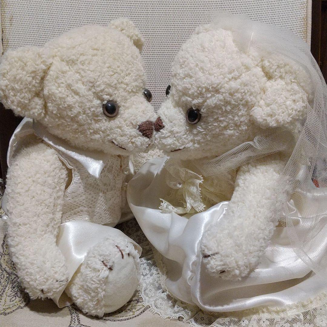 新品未使用のウェディングベア