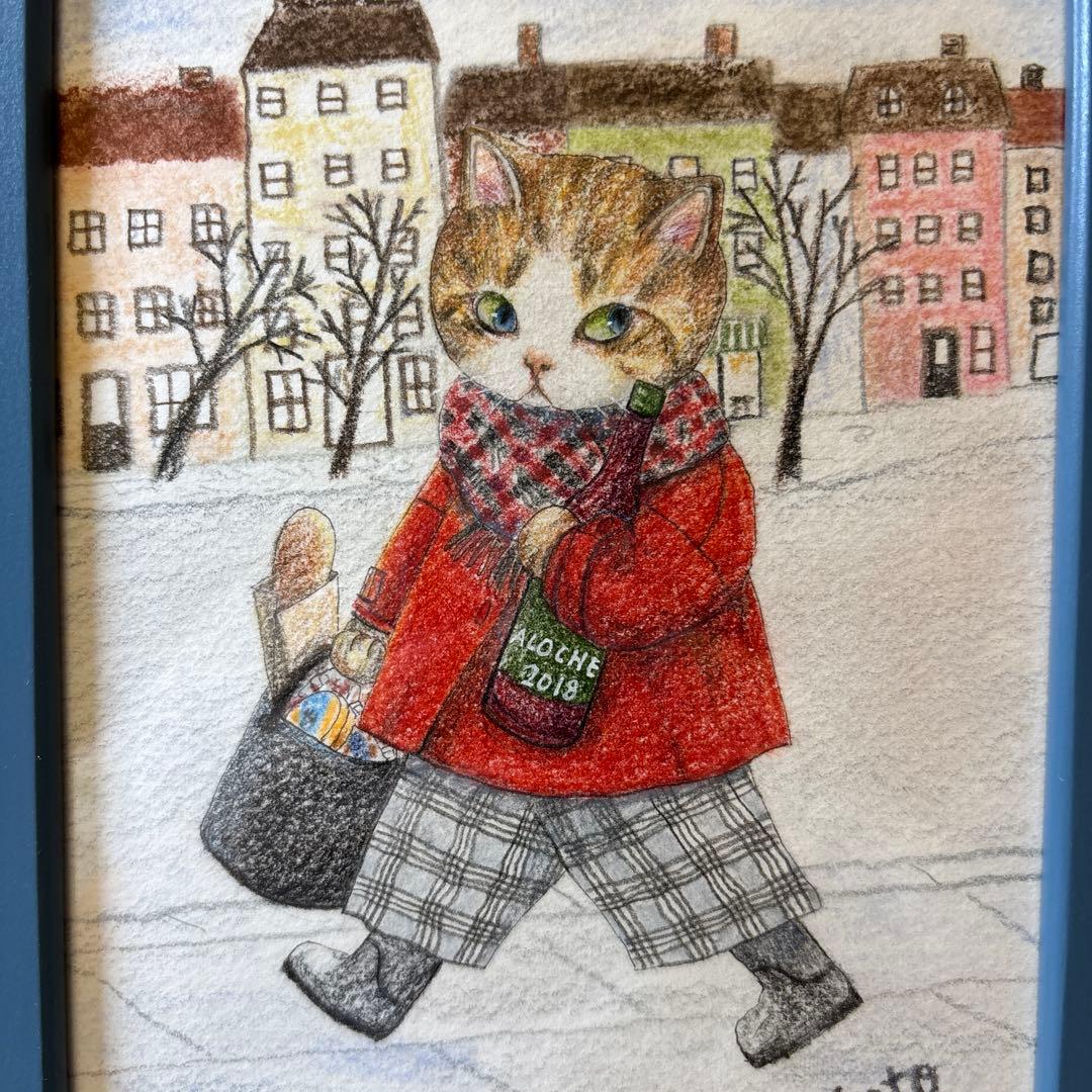 絵画 Waking into winter like...