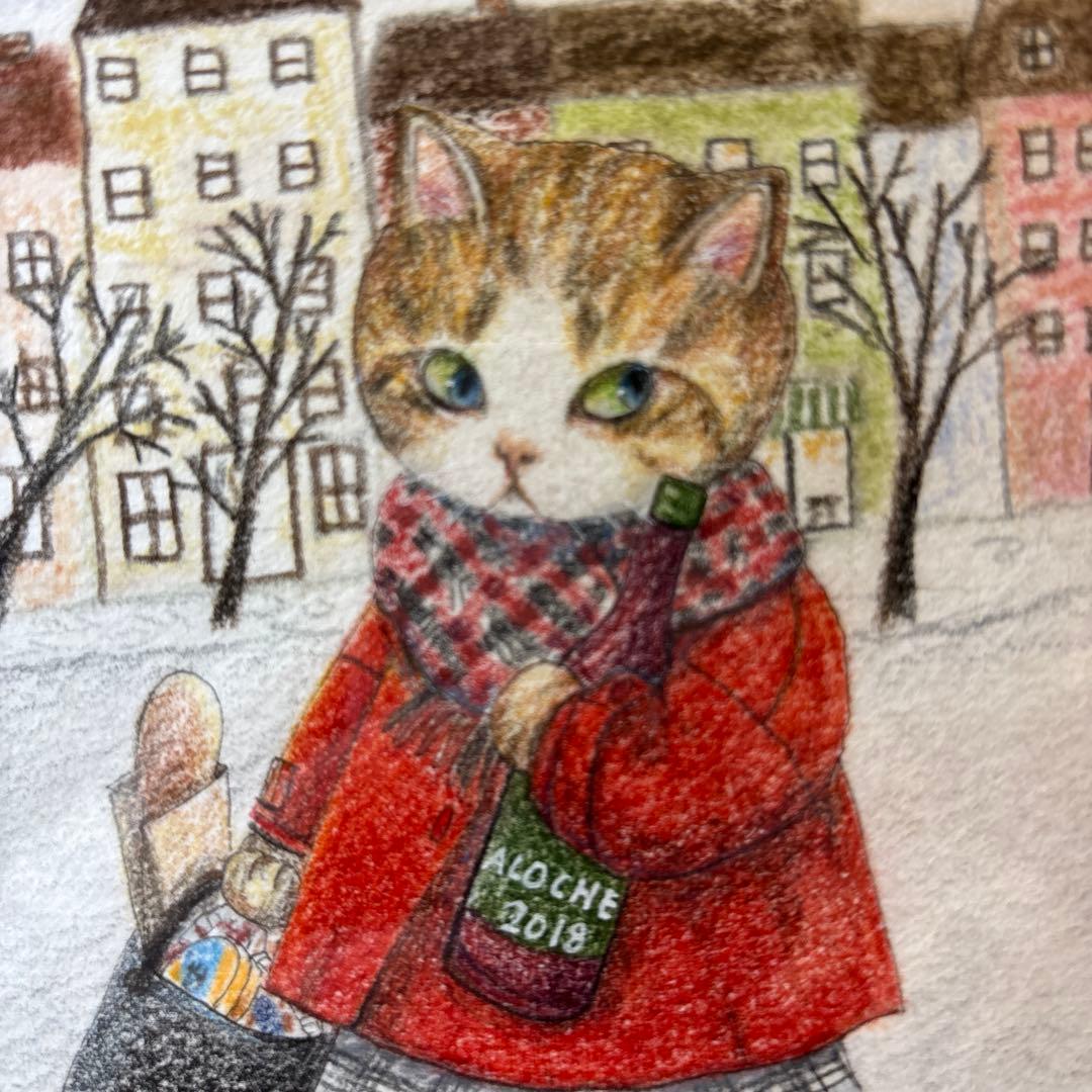 絵画 Waking into winter like...